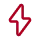 red color bolt icon